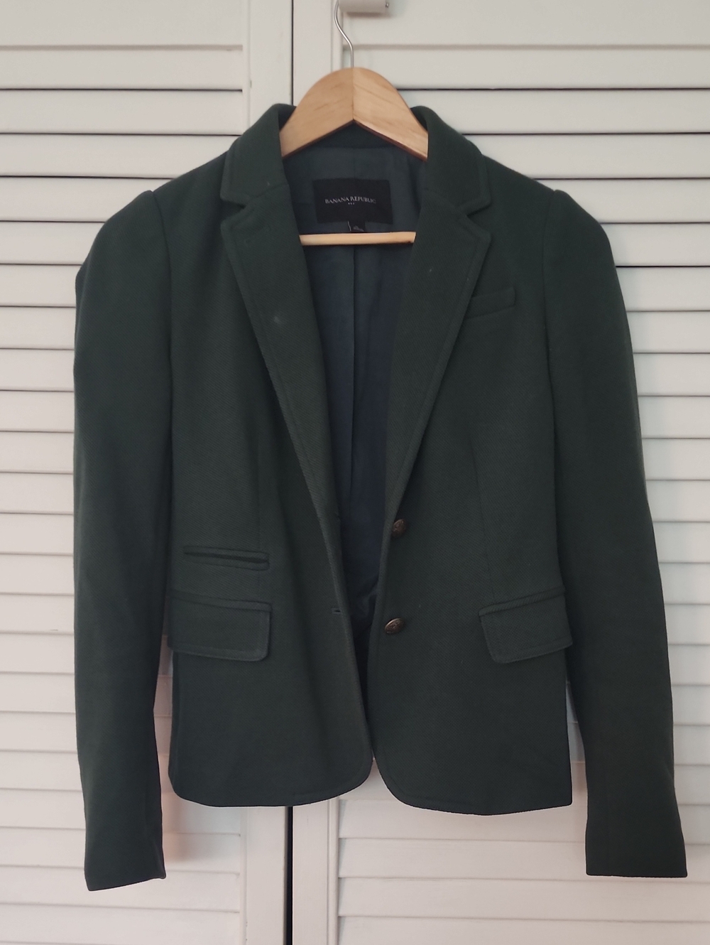 Banana Republic Forest Green Tailored Blazer